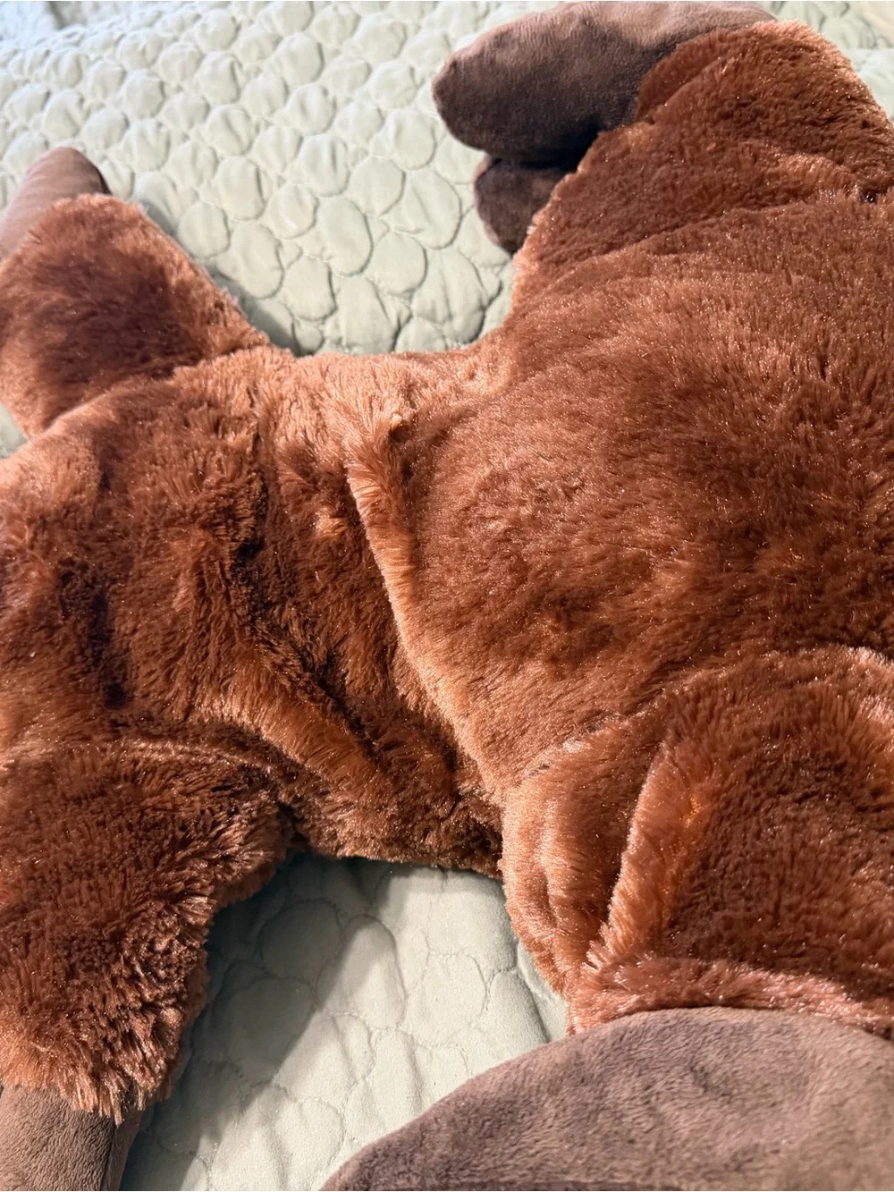 Dan Dee Collector’s Choice Brown Plush Moose Stuffed Animal with Plaid Antlers
